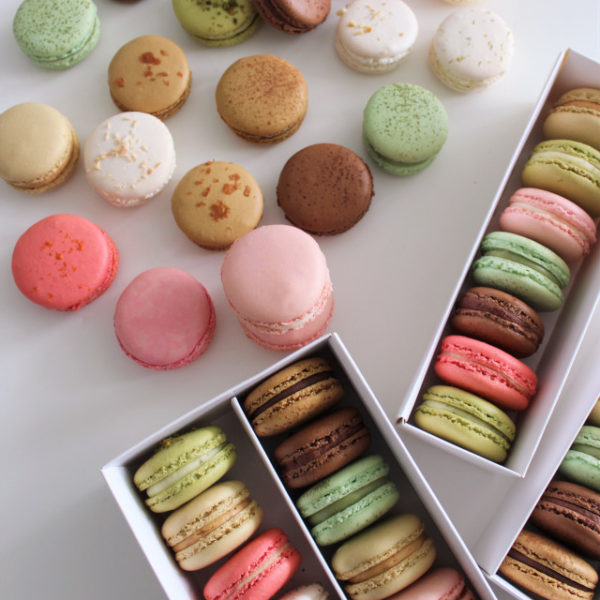 Assorted french macarons